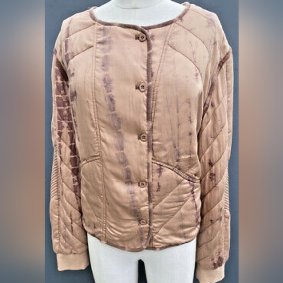 NWT Anthropologie MARRAKECH Tye Dye Quilted Jacket - Picture 5 of 5